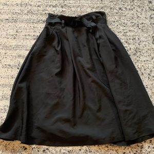 Black a-line skirt
